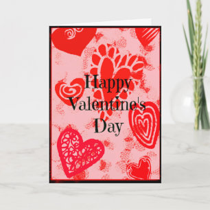 Herzlichen Glückwunsch Valentinstag Feiertagskarte