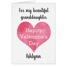 Herzlichen Glückwunsch Valentinstag Großtochter