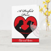 Herzlichen Glückwunsch Valentinstag Hochzeit, Name Karte (Gelbe Blume)