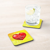 Herzlichen Glückwunsch Valentinstag Shape-49870 Getränkeuntersetzer (Rechte Seite)