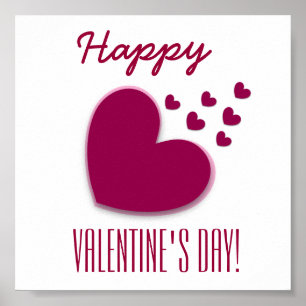 Herzlichen Glückwunsch Valentinstag Sprinkling von Poster