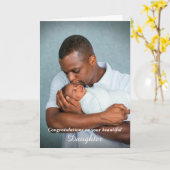 Herzlichen Glückwunsch Vater Mama New Baby Foto Cu Karte (Gelbe Blume)