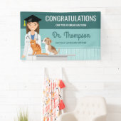 Herzlichen Glückwunsch Veterinär Graduate DVM Absc Banner (Insitu)