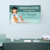 Herzlichen Glückwunsch Veterinär Graduate DVM Absc Banner (Messeveranstaltung)