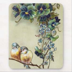 Herzlichen Glückwunsch Vögel Mousepad