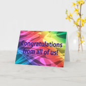 Herzlichen Glückwunsch von uns allen! Karte (Gelbe Blume)