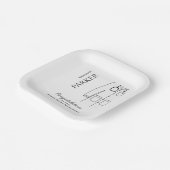 Herzlichen Glückwunsch Weißes Coat Zeremonie Pappteller (Gewinkelt)