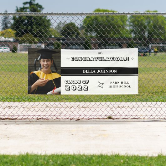 Herzlichen Glückwunsch White and Dark Monogram Banner (Insitu)