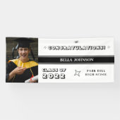 Herzlichen Glückwunsch White and Dark Monogram Banner (Horizontal)