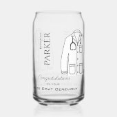 Herzlichen Glückwunsch White Coat Zeremonie Doktor Dosenglas (Rückseite)