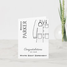 Herzlichen Glückwunsch White Coat Zeremonie Doktor