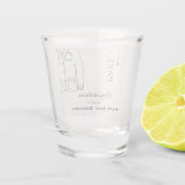 Herzlichen Glückwunsch White Coat Zeremonie Doktor Schnapsglas (Rückseite)