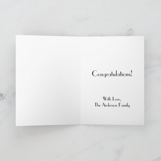 Herzlichen Glückwunsch Zahnärzte Zahnarztpraxis Wa Karte (Innenseite)