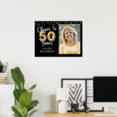 Herzlichen Glückwunsch zu 50 Jahren Geburtstag Fot Poster (Heimbüro)