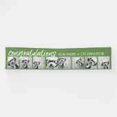 Herzlichen Glückwunsch zu 8 Foto Collage Custom Te Banner (Horizontal)