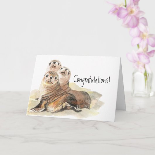 Herzlichen Glückwunsch zu allen Siegeln der Genehm Karte (Orchidee)