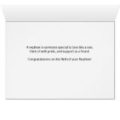 Herzlichen Glückwunsch zu Blue Dots Nephew (Innenansicht Horizontal (Unten))