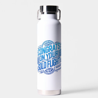 Herzlichen Glückwunsch zu deinem 1. Alleinflug! Trinkflasche
