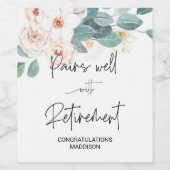 Herzlichen Glückwunsch zu den Eltern und CoWorker Weinetikett (Einzelnes Label)