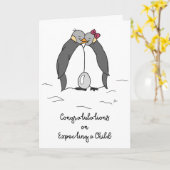 Herzlichen Glückwunsch zu den Erwartung Niedlicher Karte (Gelbe Blume)