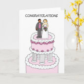 Herzlichen Glückwunsch zu den Hochzeiten. Karte (Gelbe Blume)