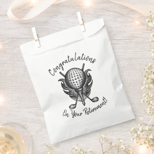 Herzlichen Glückwunsch zu den Rentirement Golf Bal Geschenktütchen (Ausgeschnitten)