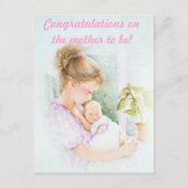 Herzlichen Glückwunsch zu der Mutter zu sein Postkarte (Vorderseite)