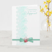 Herzlichen Glückwunsch zu der Verlobung Ihres Sohn Karte (Gelbe Blume)