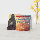 Herzlichen Glückwunsch zu einem Geschenk für einen Karte (Gelbe Blume)