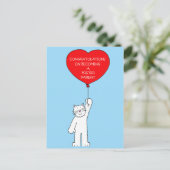 Herzlichen Glückwunsch zu einem Gründungsmitglied Postkarte (Stehend Vorderseite)