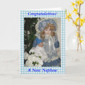 Herzlichen Glückwunsch zu einem neuen Nephew Karte (Gelbe Blume)