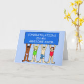 Herzlichen Glückwunsch zu einem Phantastischen Swi Karte (Gelbe Blume)