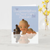 Herzlichen Glückwunsch zu einer schönen Baby-Tante Karte (Gelbe Blume)