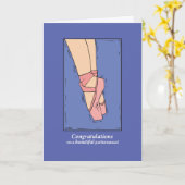 Herzlichen Glückwunsch zu einer schönen Ballettauf Karte (Gelbe Blume)