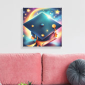 Herzlichen Glückwunsch zu Ihrem Abitur Leinwanddruck (Insitu (Wohnzimmer))