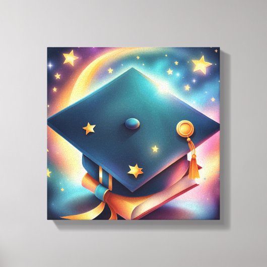 Herzlichen Glückwunsch zu Ihrem Abitur Leinwanddruck (Vorderseite)