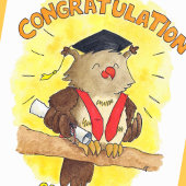 Herzlichen Glückwunsch zu Ihrem Abschluss Grußkart Karte