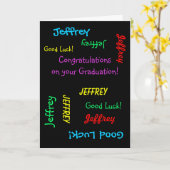 Herzlichen Glückwunsch zu Ihrem Abschluss, Ihrer G Karte (Gelbe Blume)