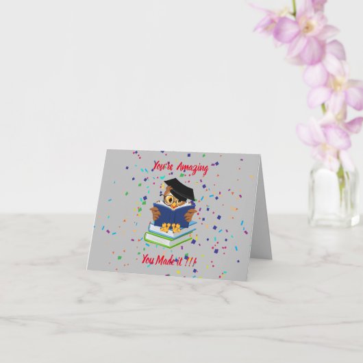 Herzlichen Glückwunsch zu Ihrem Abschluss Karte (Orchidee)