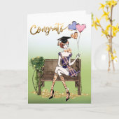 Herzlichen Glückwunsch zu Ihrem Abschluss Karte (Gelbe Blume)