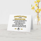 Herzlichen Glückwunsch zu Ihrem Abschluss Karte (Gelbe Blume)