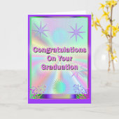 Herzlichen Glückwunsch zu Ihrem Abschluss Karte (Gelbe Blume)