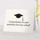 Herzlichen Glückwunsch zu Ihrem Abschluss Karte (Gelbe Blume)