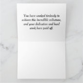 Herzlichen Glückwunsch zu Ihrem Abschluss Karte (Innenseite)