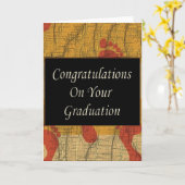 Herzlichen Glückwunsch zu Ihrem Abschluss Karte (Gelbe Blume)