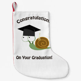 Herzlichen Glückwunsch zu Ihrem Abschluss Schnecke Kleiner Weihnachtsstrumpf