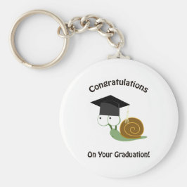 Herzlichen Glückwunsch zu Ihrem Abschluss Schnecke Schlüsselanhänger