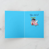 Herzlichen Glückwunsch zu Ihrem Abschluss Schweine Karte (Innenseite)