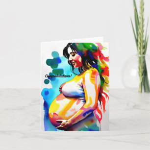 Herzlichen Glückwunsch zu Ihrem Bump! Karte