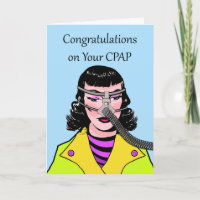 Herzlichen Glückwunsch zu Ihrem CPAP, Retro Frau C